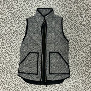 J.Crew Herringbone puffer vest